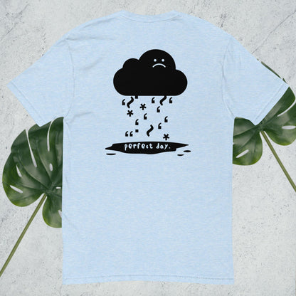 cloudy emotions short sleeve t flat